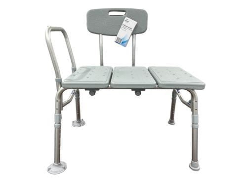 Bathroom Perfect Transfer Bench w/Back Blue Jay Each Rosenthal Community Care Services