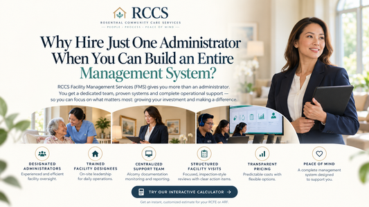 RCFE & ARF Facility Management & Pricing | RCCS