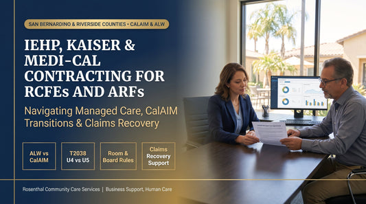 How to Contract with IEHP, Kaiser, and Medi-Cal Managed Care Plans as an RCFE or ARF Provider in the Inland Empire