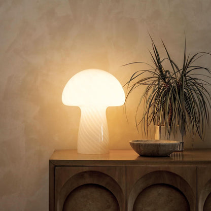 Mushroom Table Lamp 12.75 In White Ambient Night light-2