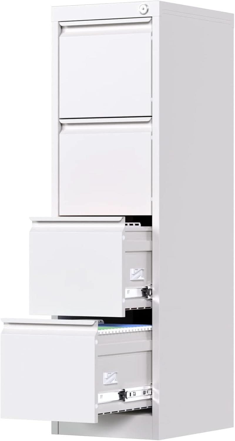 4 Drawer Metal Vertical Locking File Cabinet For Letter And Legal Files-1