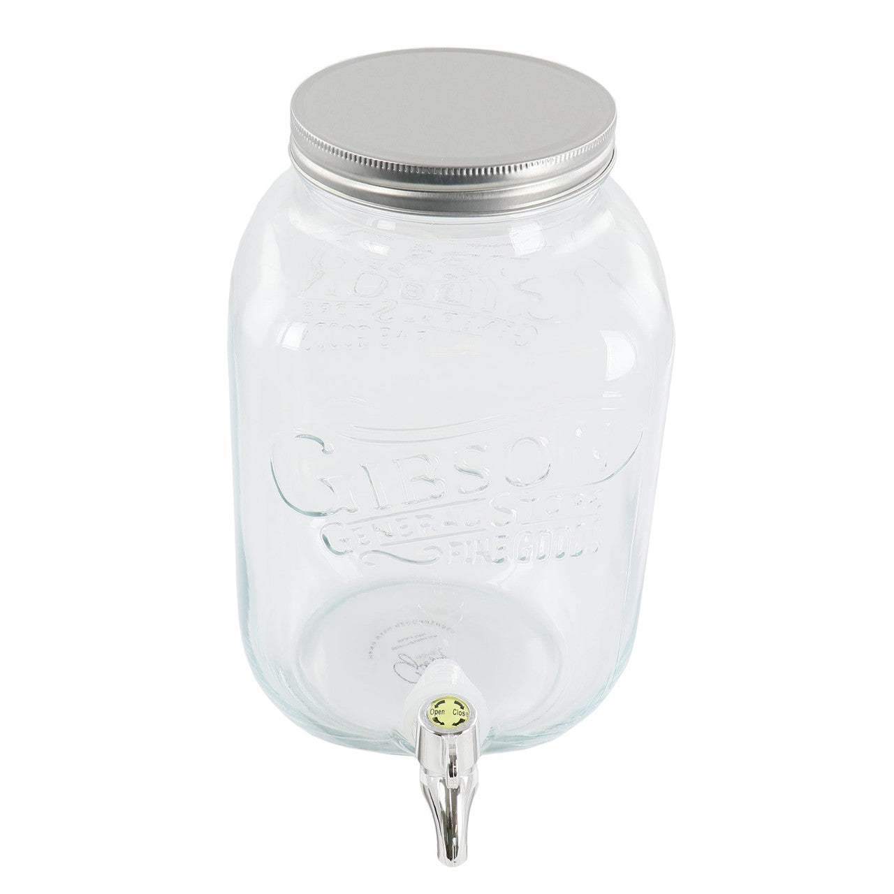 Gibson Home General Store 1.1 Gallon Glass Jar Beverage Dispenser-0