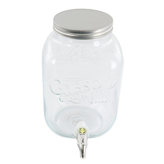 Gibson Home General Store 1.1 Gallon Glass Jar Beverage Dispenser-0