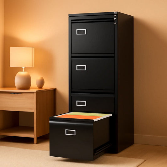 Four Drawer Filing Cabinet With Lock For Home Office-0