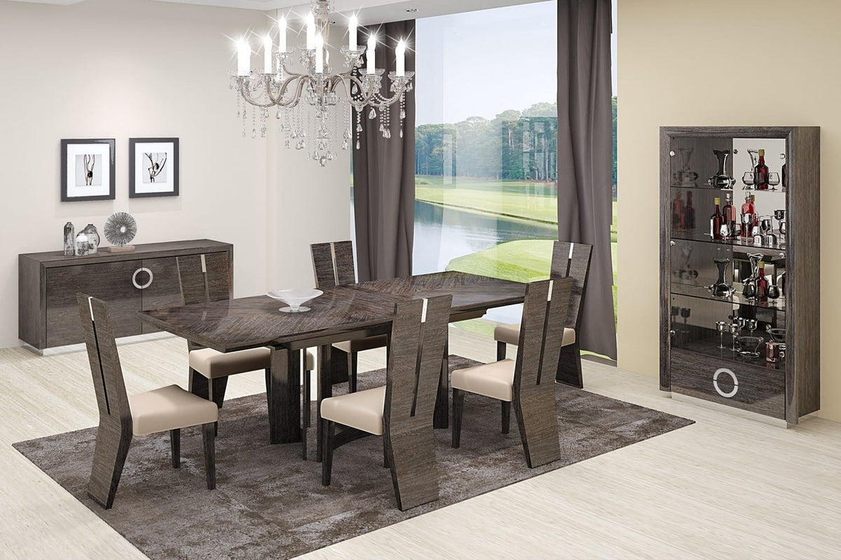 Seven Piece Gray Dining Set with Six Chairs Rosenthal Community Care Services