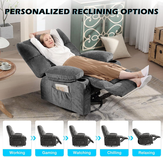 Premium Oversized Recliner Chair With Heat Massage ShipItFurniture