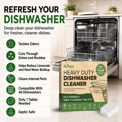 Dishwasher Cleaner and Deodorizer Tablets