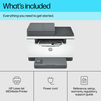 HP LaserJet M234sdw Wireless Multifunction Black and white Printer, Copier, Scanner; Duplex-4