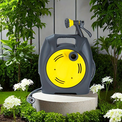 Garden Hose Reel Trolley with Hose-4
