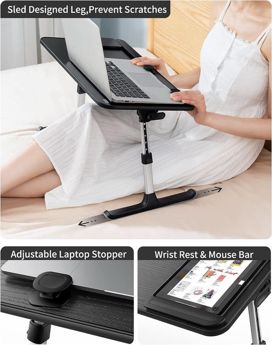 Height and Angle Adjustable Laptop Desk for Bed and Couch ShipItFurniture