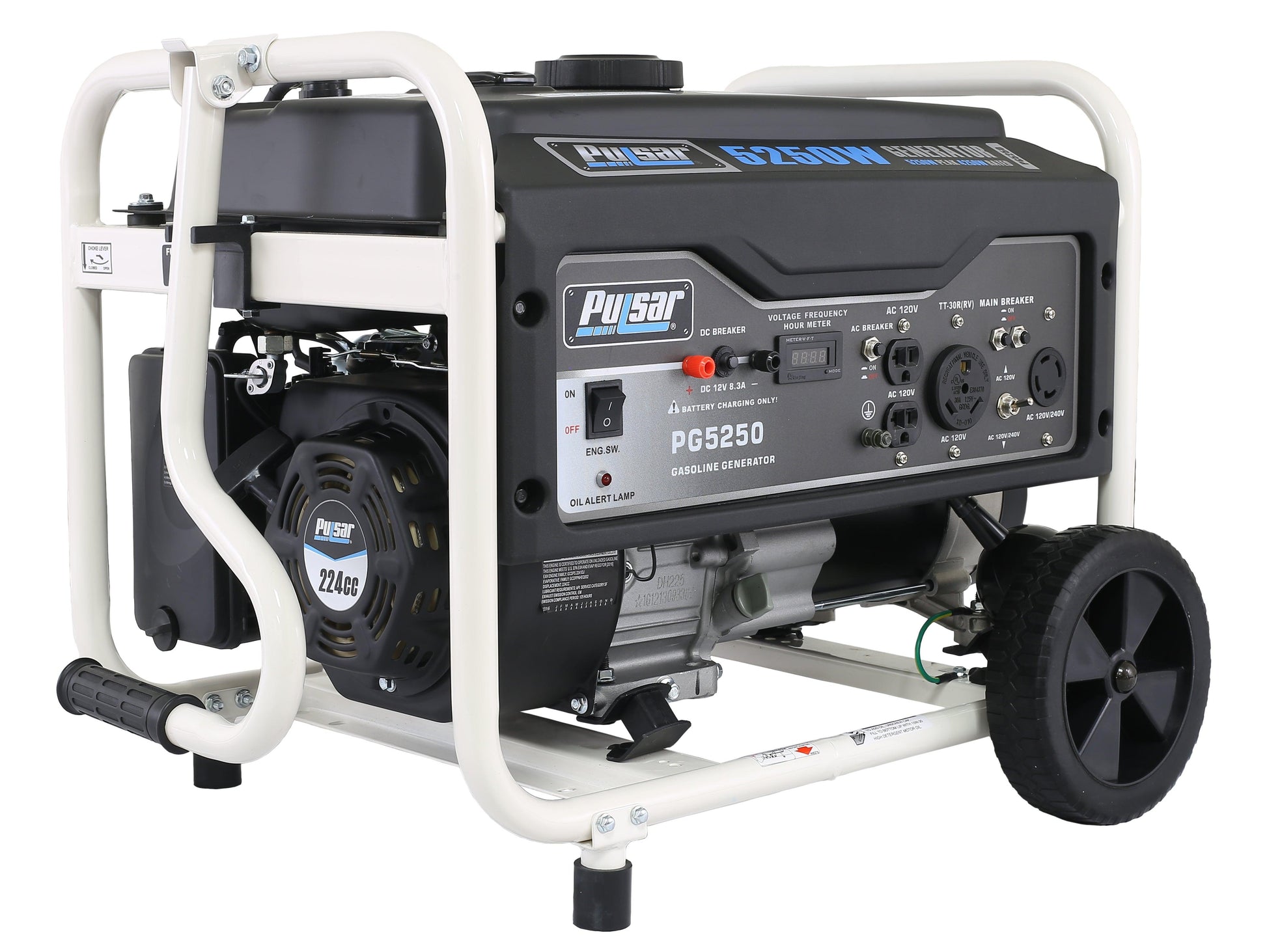Pulsar 5250 Peak Watt Gas-Powered Portable Generator, 4250 Running Watts-0