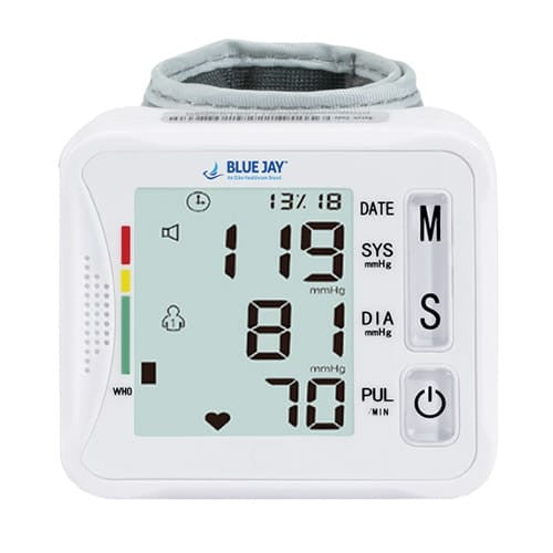 Wrist Blood Pressure Unit with Case  Blue Jay Brand-0