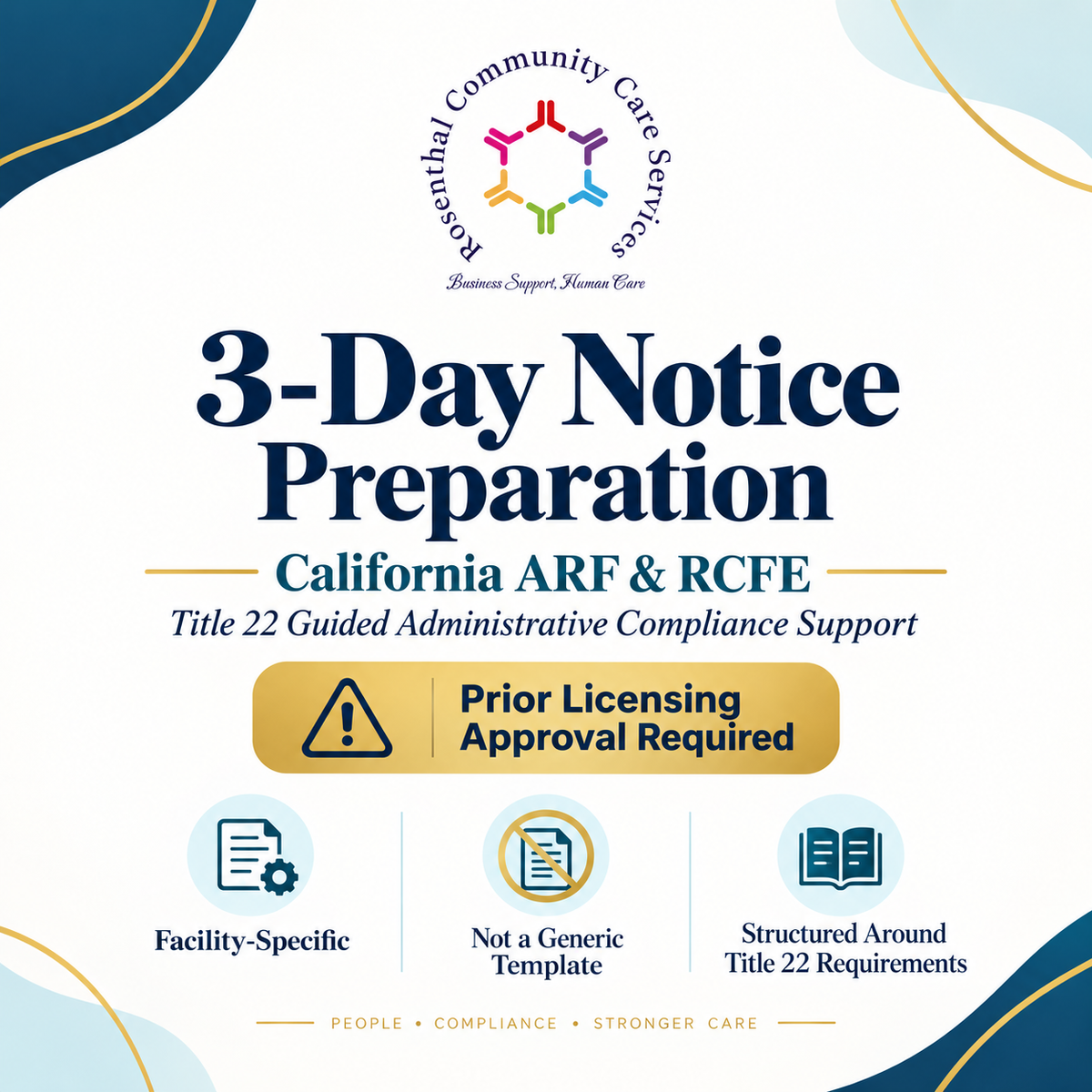 3-Day Notice Template | ARF & RCFE Rosenthal Community Care Services
