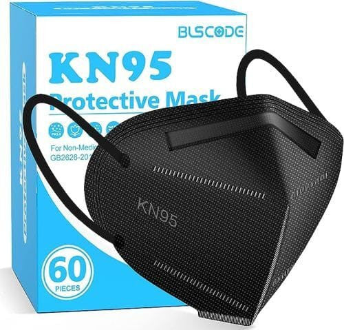 KN95 Mask Particulate Black Respirator Disposable  BX/60 Rosenthal Community Care Services