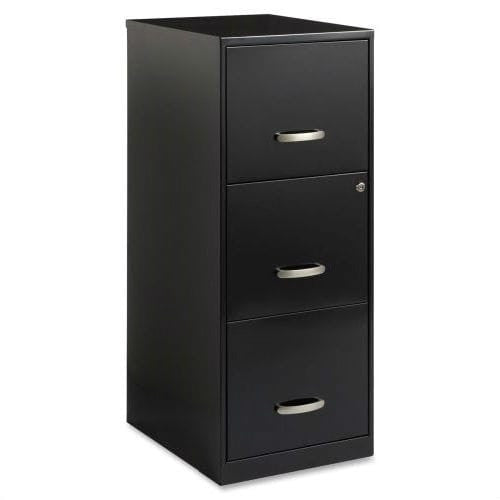 Black Metal 3-Drawer Vertical Filing Cabinet - Great for Home Office Rosenthal Community Care Services