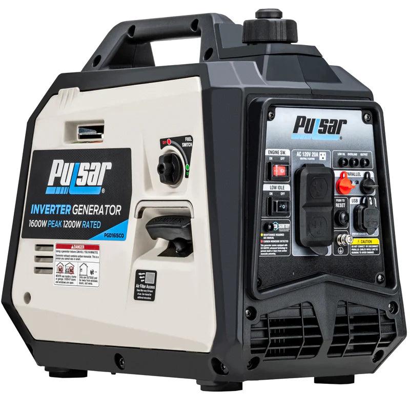 Pulsar 1600W Ultra-Light Portable Gas Inverter Generator with CO Sensor-0