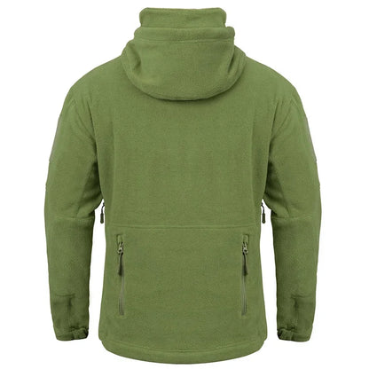 Winter Tactical Fleece Hoodie Jacket Men Warm Outdoor Sport Hooded Coat Multi-Pocket Casual Full Zip Hiking Jacket Vimost Shop