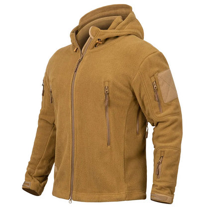 Winter Tactical Fleece Hoodie Jacket Men Warm Outdoor Sport Hooded Coat Multi-Pocket Casual Full Zip Hiking Jacket Vimost Shop