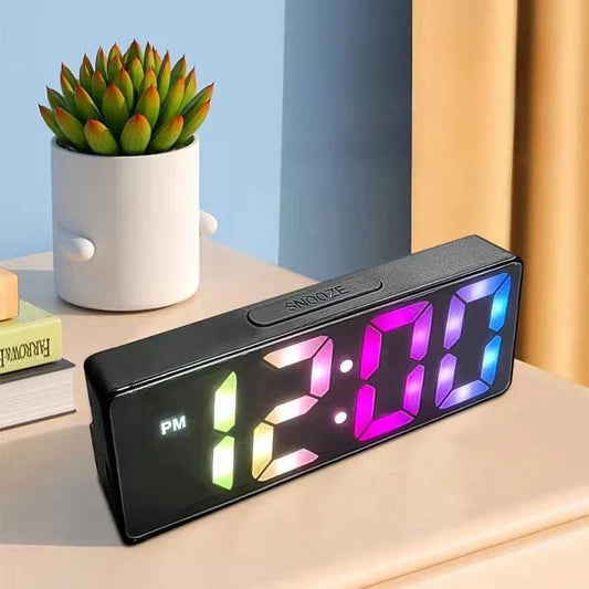 Voice Control Digital Alarm Clock – LED Display OBA