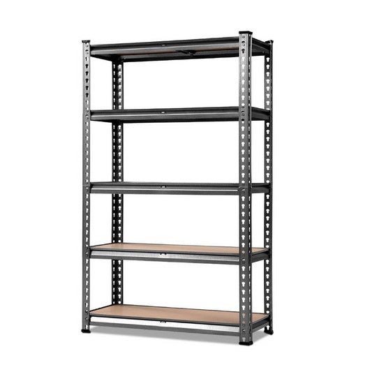 NNEDSZ 1.5M Metal Steel Shelving Racking Garage Storage Shelves Racks-0