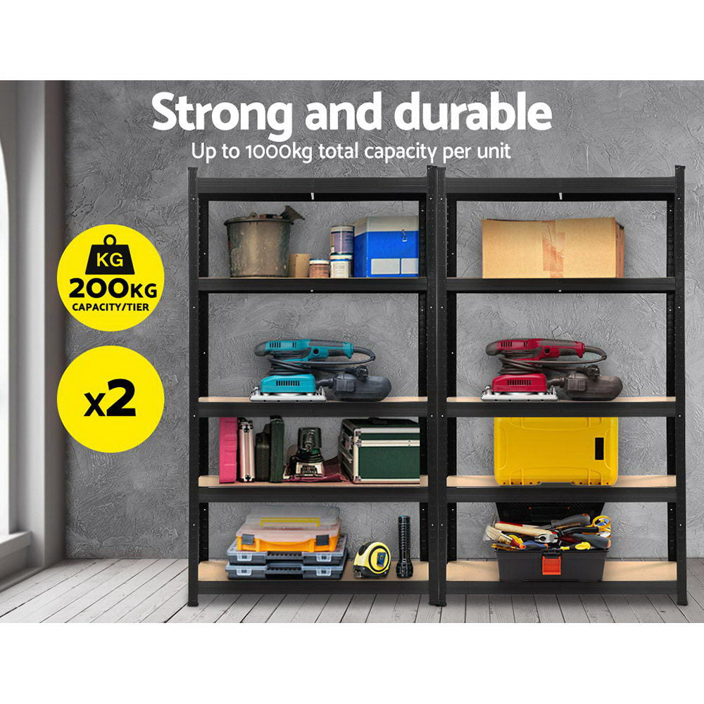 NNEDSZ  2X1.8M Shelving Garage Storage Racking Steel Metal Shelves-2
