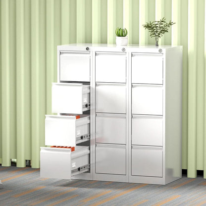 4 Drawer Metal Vertical Locking File Cabinet For Letter And Legal Files-2