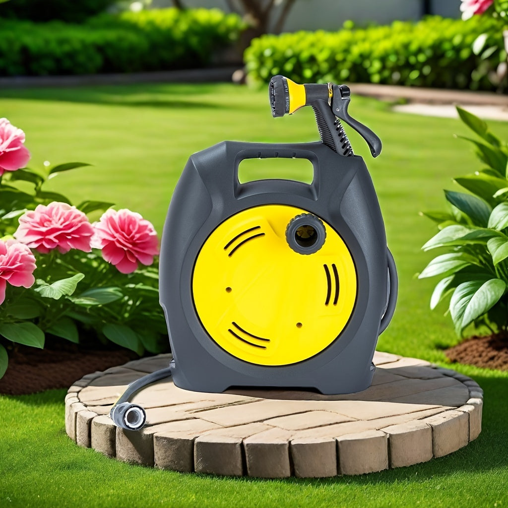 NNETM Garden Hose Reel Trolley with Hose-2