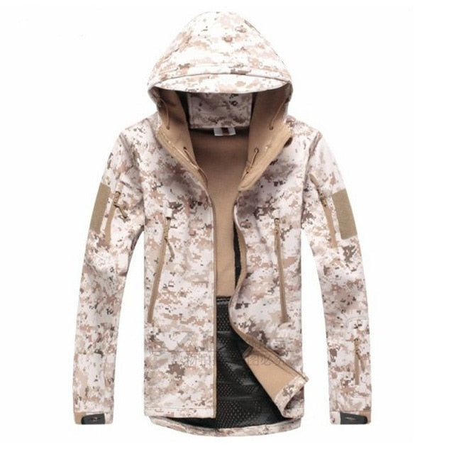 Army Camouflage Airsoft Jacket Men Military Tactical Jacket Winter Waterproof Softshell Jacket Windbreaker Hunt Clothes Vimost Shop