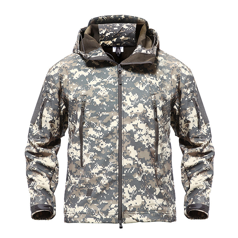 Army Camouflage Airsoft Jacket Men Military Tactical Jacket Winter Waterproof Softshell Jacket Windbreaker Hunt Clothes Vimost Shop
