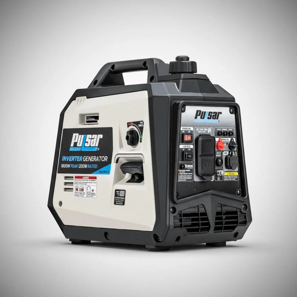 Pulsar 1600W Ultra-Light Portable Gas Inverter Generator with CO Sensor-1