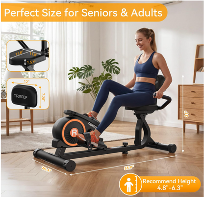 Recumbent Exercise Bike with Magnetic Resistance for ARF / RCFE Rosenthal Community Care Services
