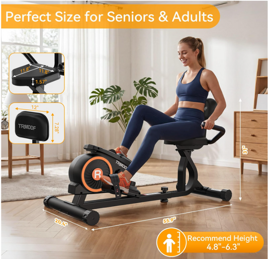 Recumbent Exercise Bike with Magnetic Resistance for ARF / RCFE Rosenthal Community Care Services